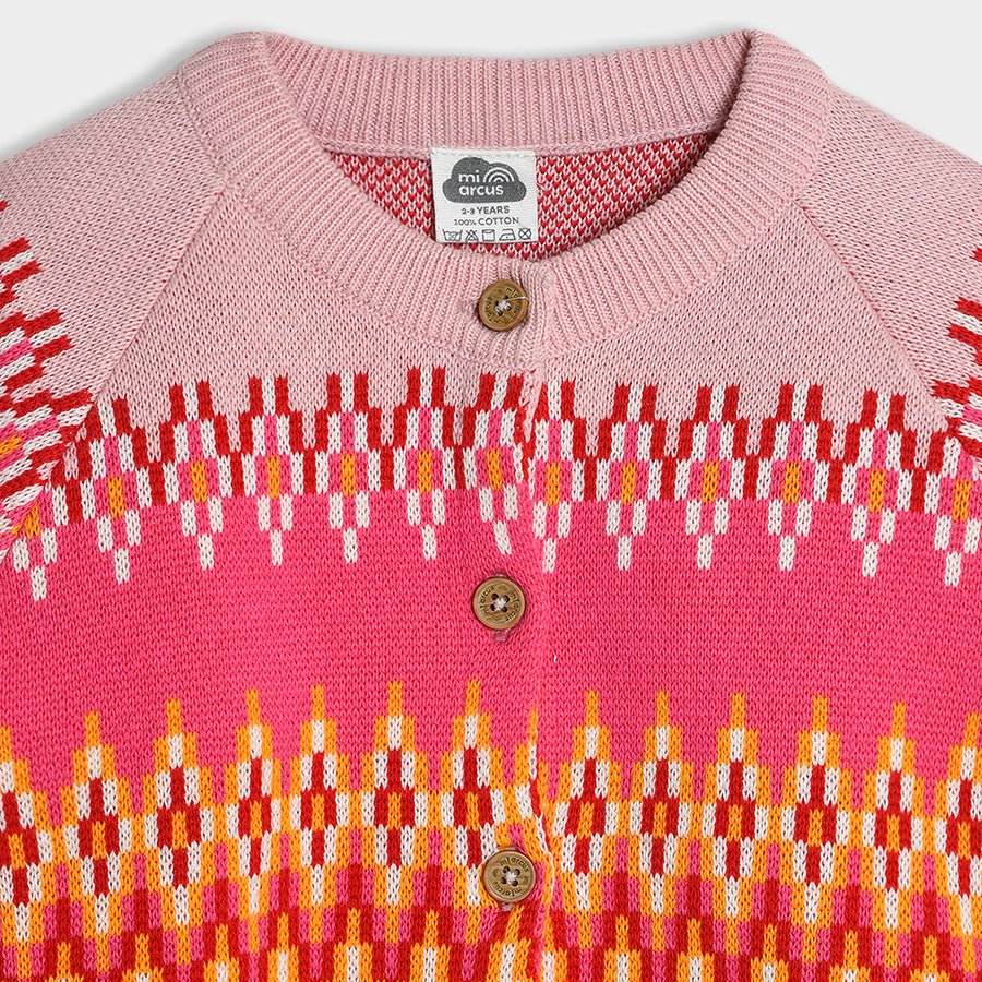 Bonjour Rosy Knitted Cardigan - Image 4