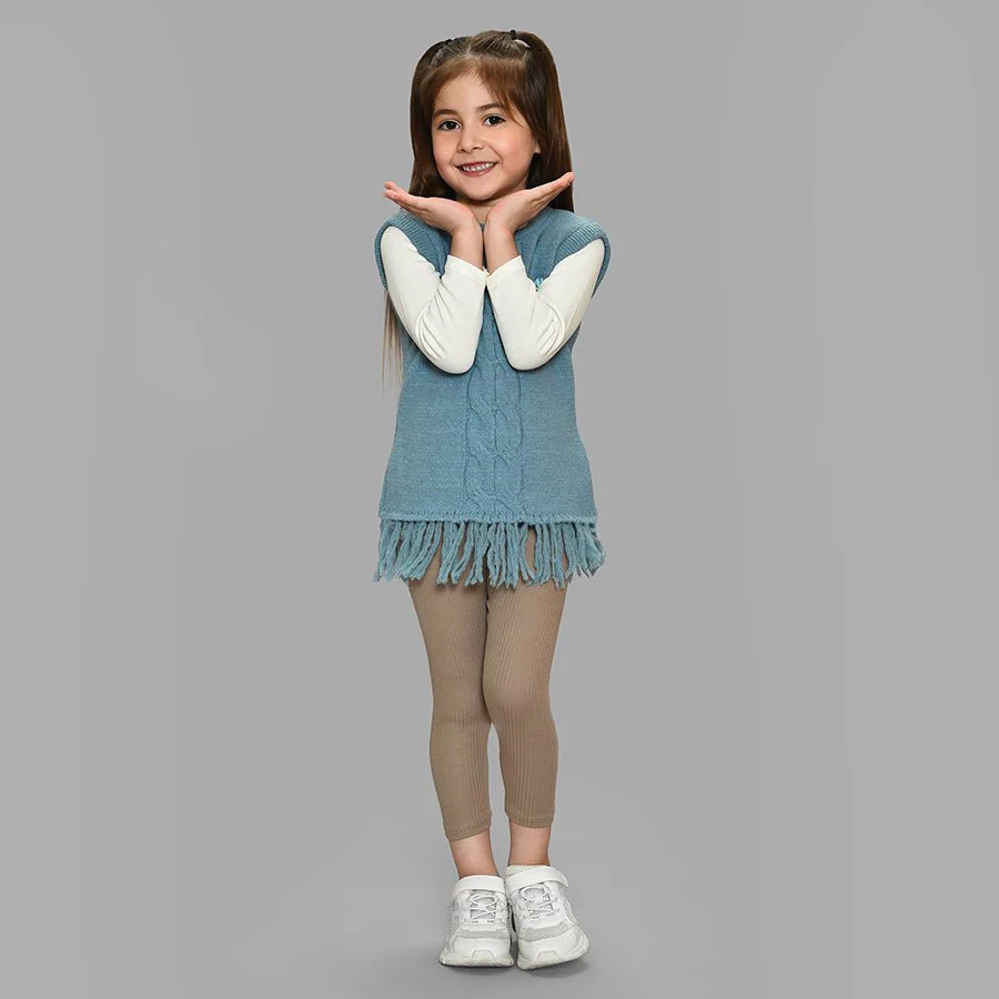 Bonjour Sky Sleeveless Knitted Sweater - Image 10