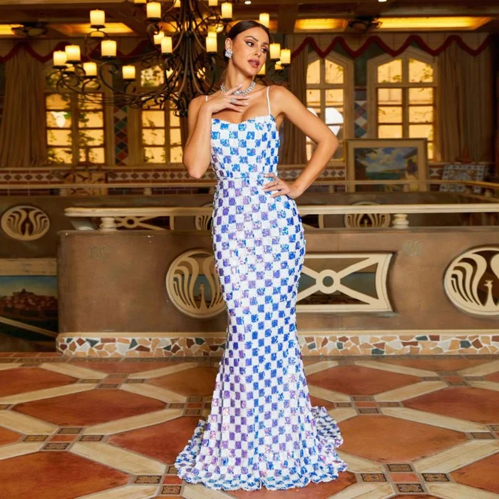 Bottega Sequin Gown