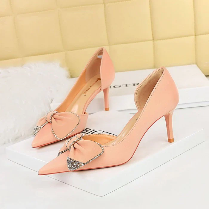 Bowknot Mid-high Heel - Image 4