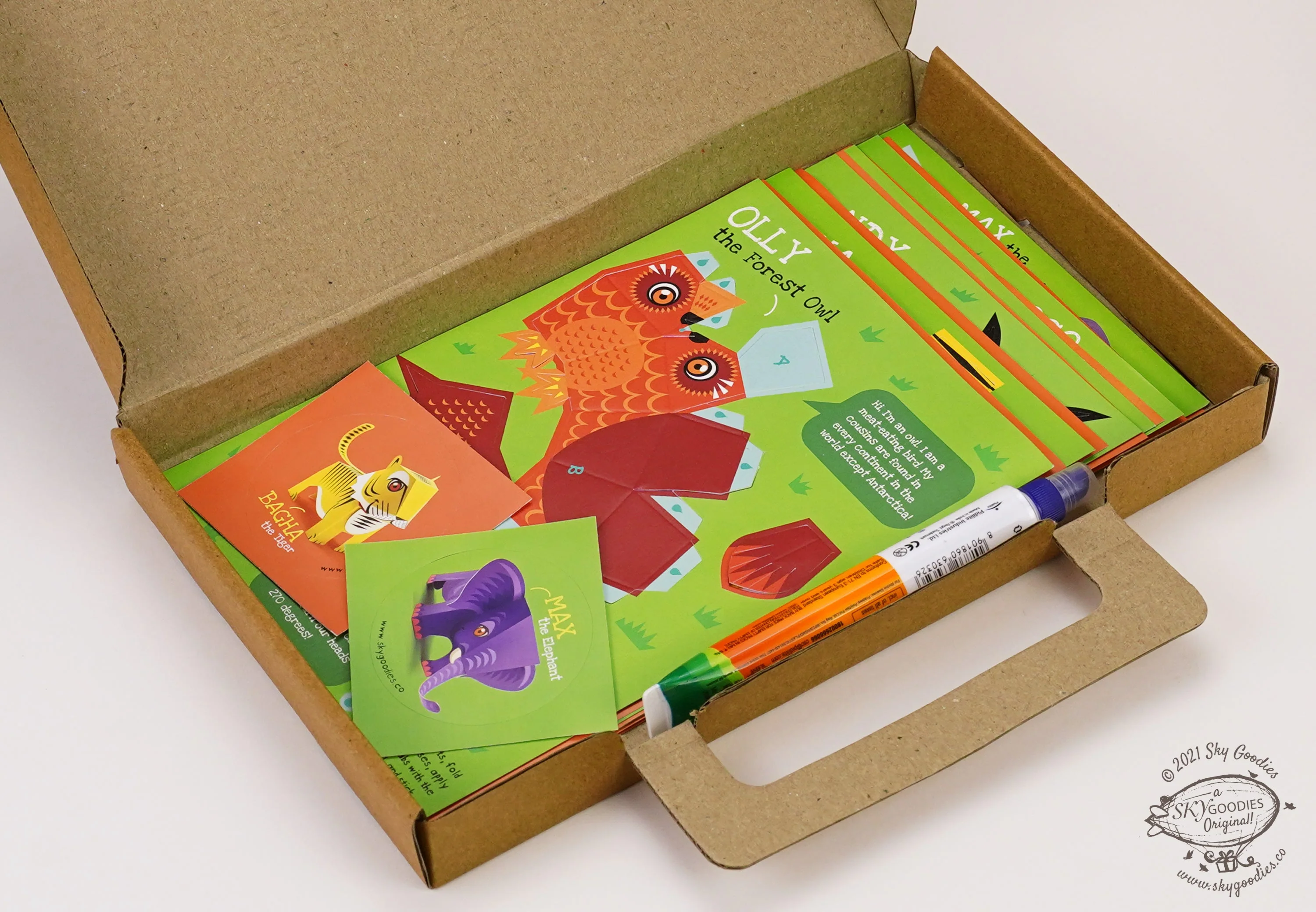BOX SET 1: Set of 6 DIY Mini Endangered Animals Paper Craft Kits - Image 3