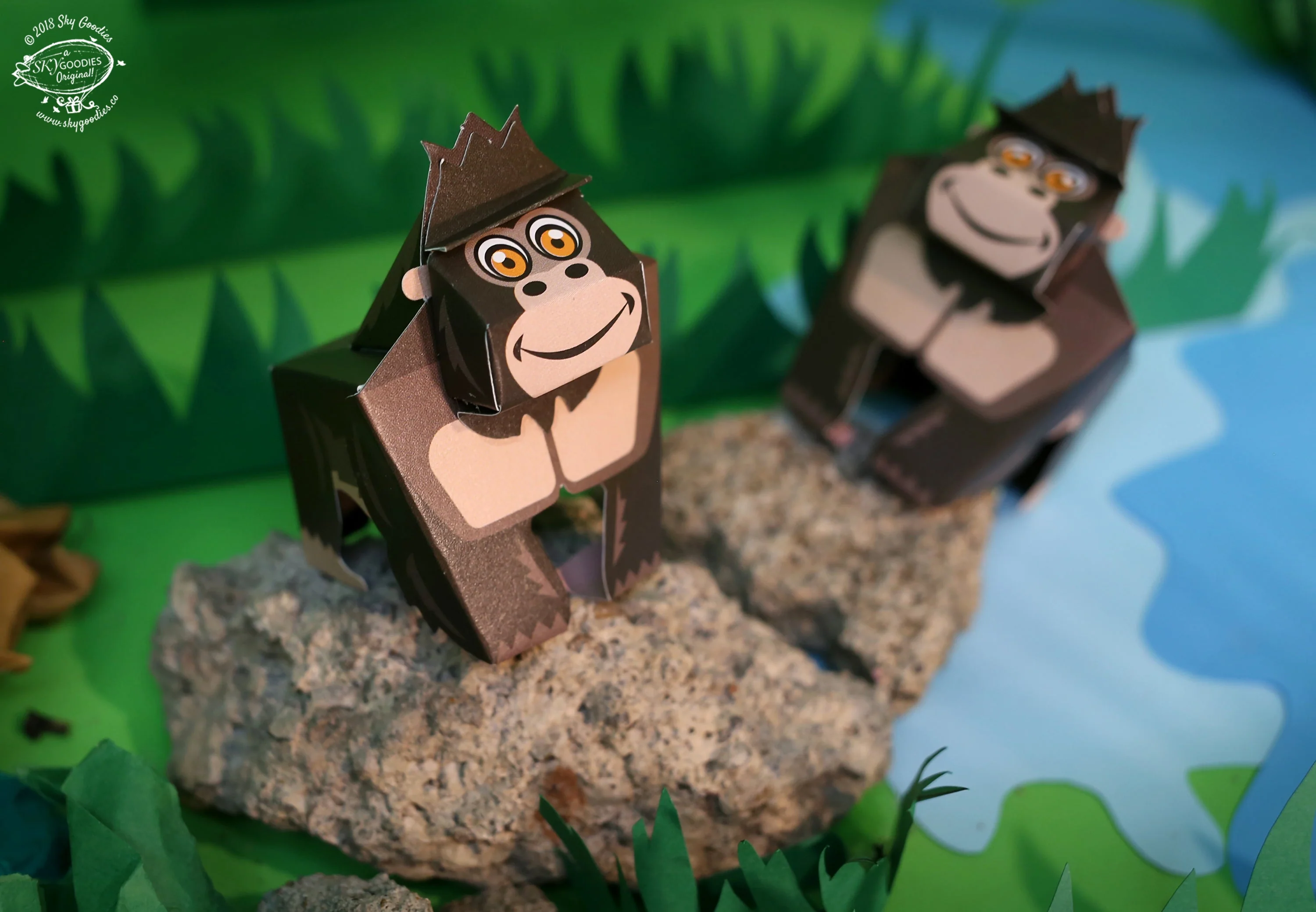 BOX SET 2: Set of 6 DIY Mini Endangered Animals Paper Craft Kits - Image 12