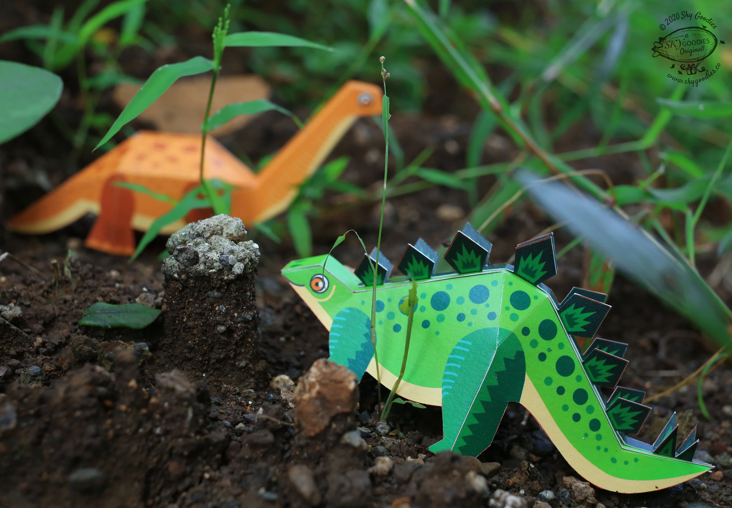 BOX SET of 6 DIY Mini Prehistoric Dinosaurs Paper Craft Kits - Image 3