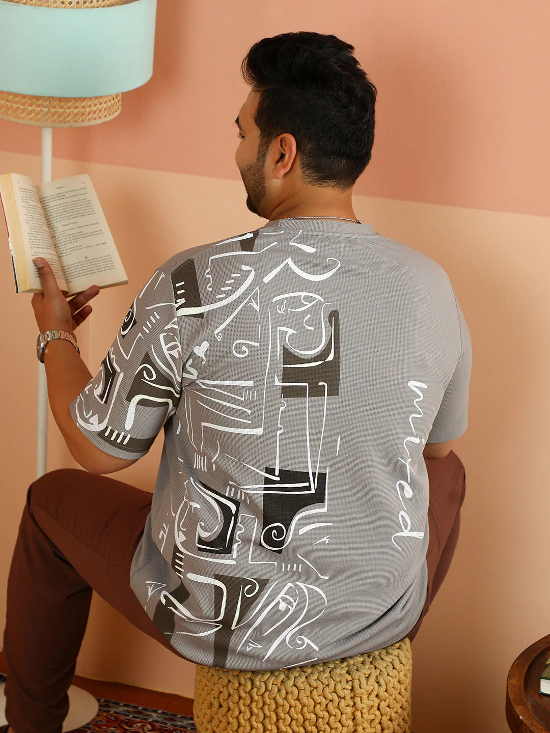 Boxy Folk-Wave T-Shirt - Image 7