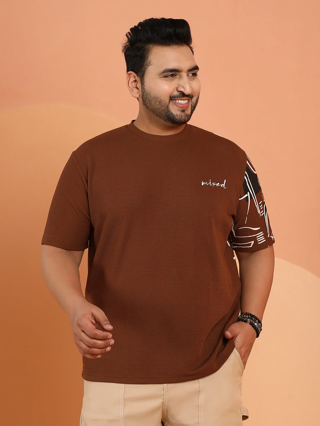 Boxy Folk-Wave T-Shirt - Image 3