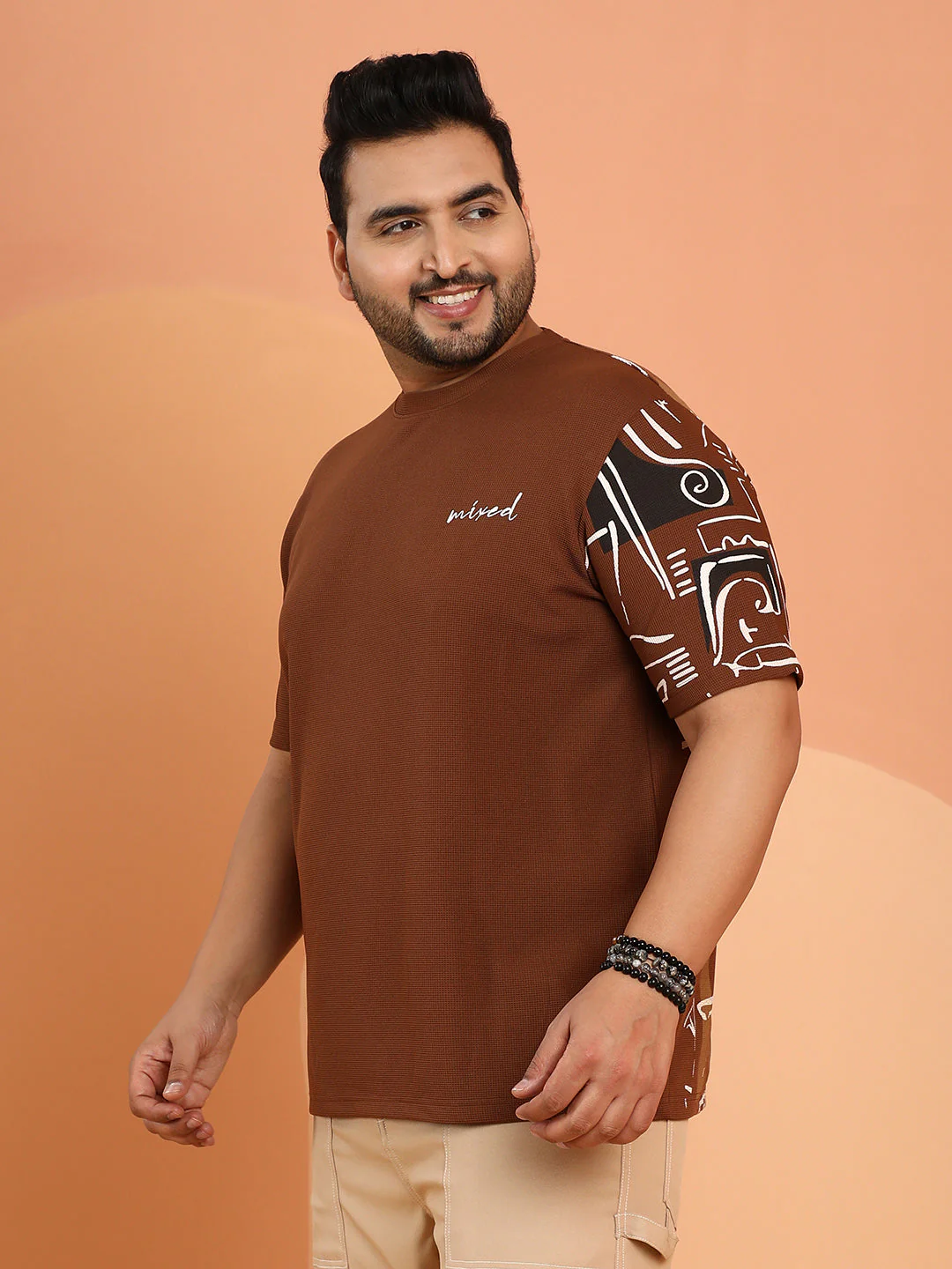 Boxy Folk-Wave T-Shirt - Image 4