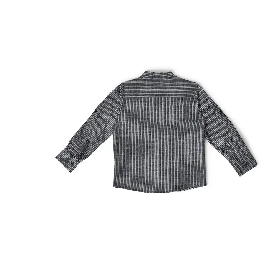Boys Full Sleeve Striper Shirt For Baby - Image 2
