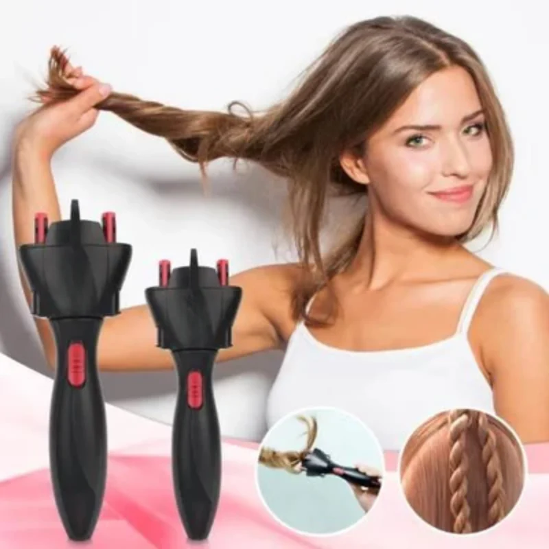 BraidEase: Electric Automatic Hair Braider with One-Button Operation, Portable Design & Tangle-Free Result - Image 2