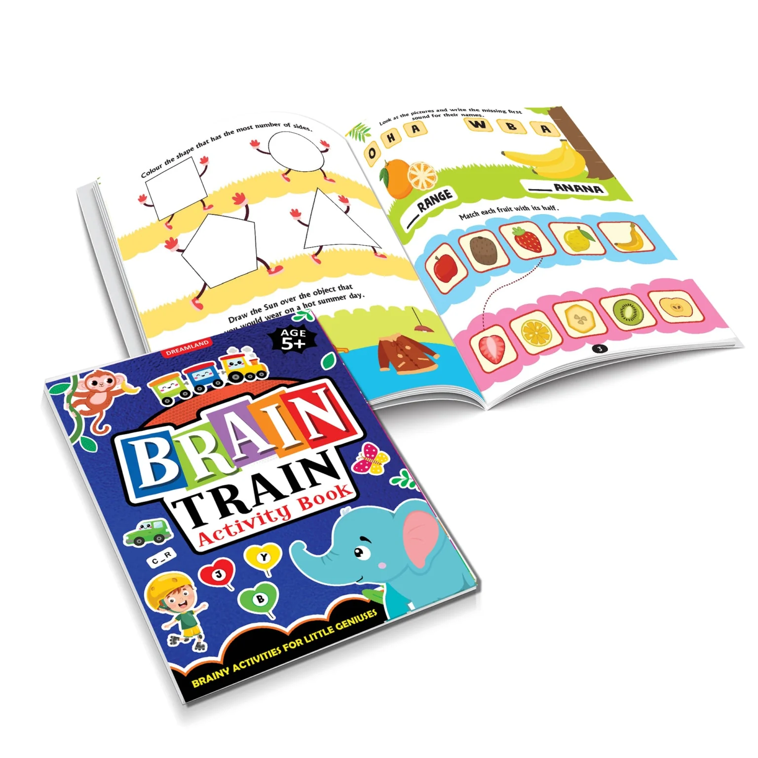 Brain Train Activity Book for Kids Age 5+ â With Colouring Pages, Mazes, Puzzles and Word searches Activities - Image 4