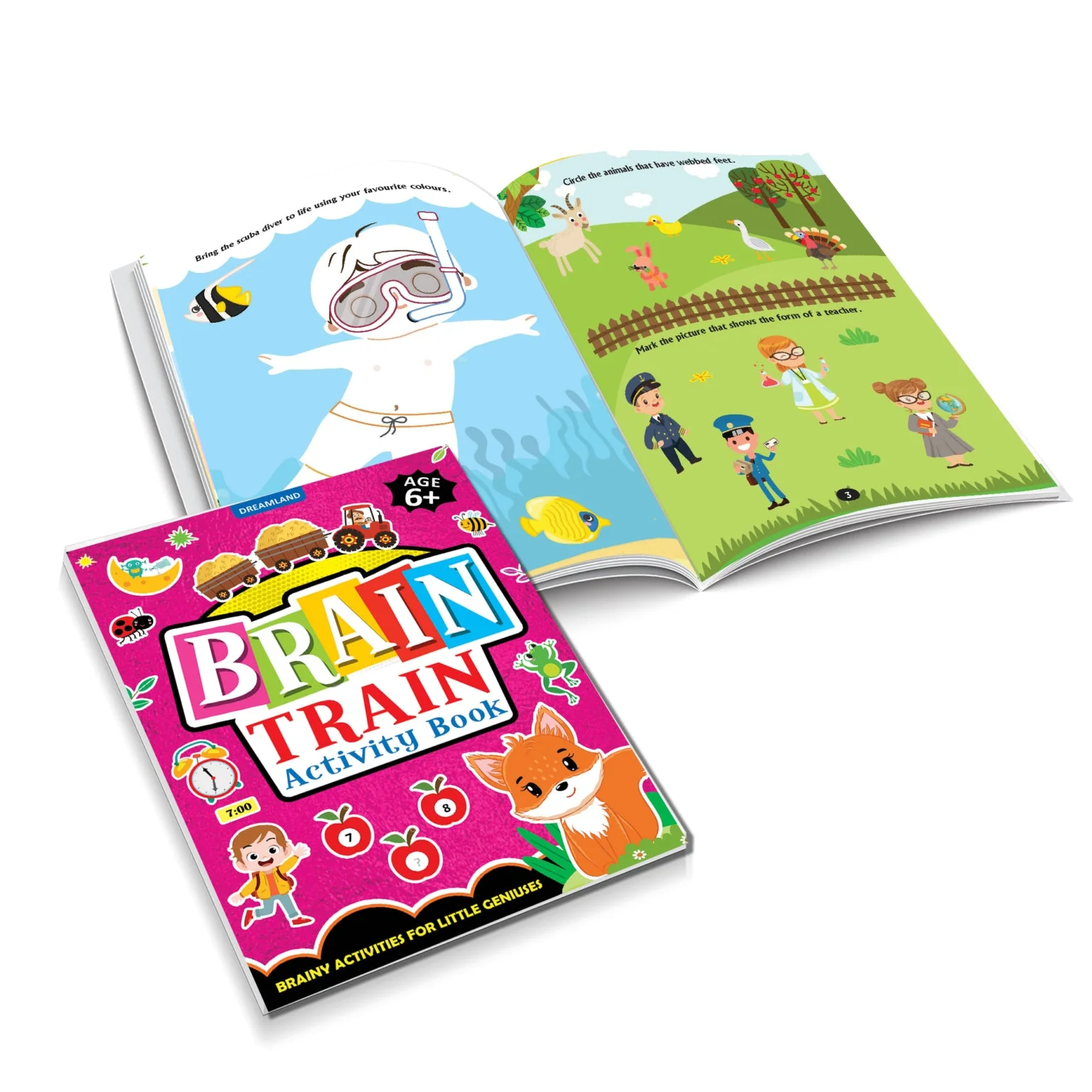Brain Train Activity Book for Kids Age 6+ â With Colouring Pages, Mazes, Puzzles and Word searches Activities - Image 4
