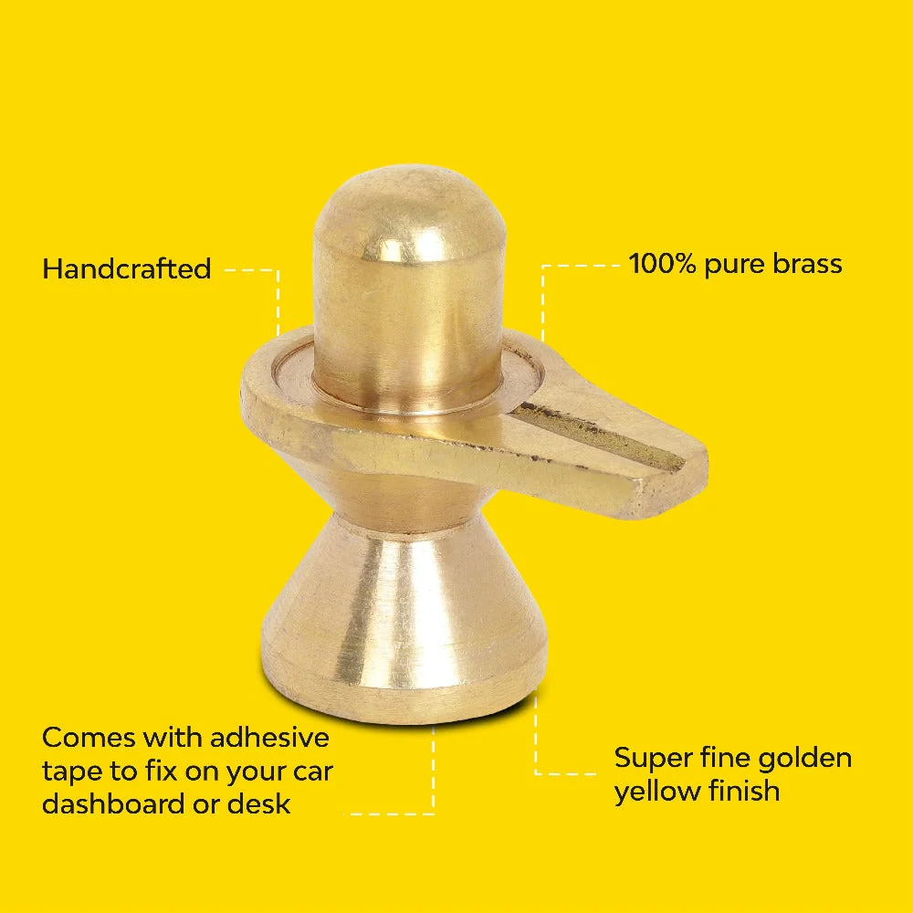 Brass Shivling | 100% Pure Brass | Antique Finish - Image 6