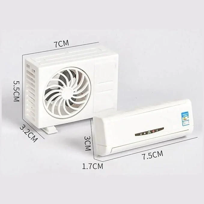BreezeMini: Quirky Car Air Freshener 2-Unit Air Conditioner Design with Refillable Fragrance, Solar Power & Rotating Fan Car Decor - Image 4