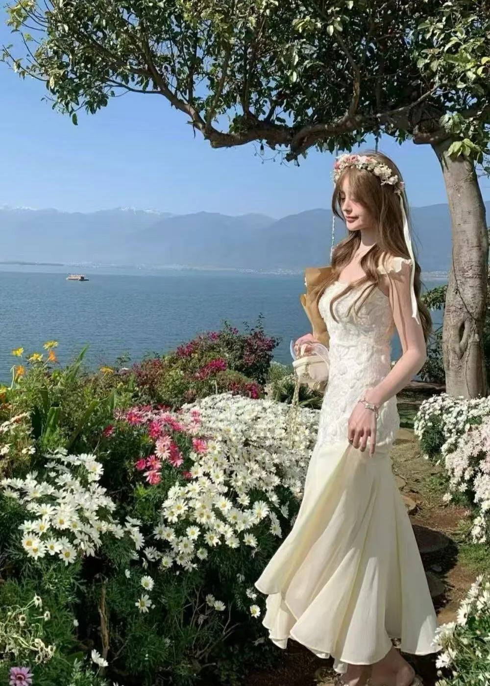 Brianna Mermaid 3D Rose Dress - Image 3