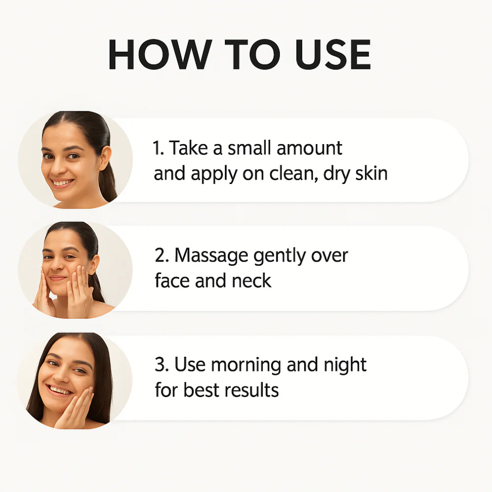 Brightening Mosisturizer with 5% Niacinamide, 1% Kojic Acid & Vitamin C - 100ml - Image 6