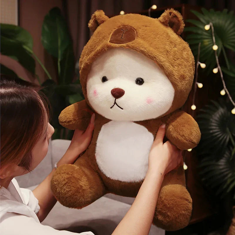 Brown Hoodie Bear Plush 45Cm - Cuddle Up In Style! - Image 5