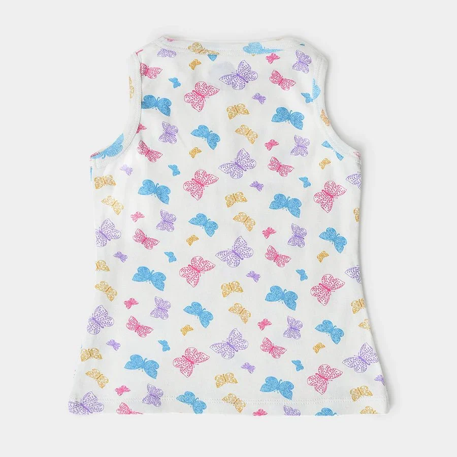 Buddy Girls Printed Vest- Pack Of 3 - Image 3