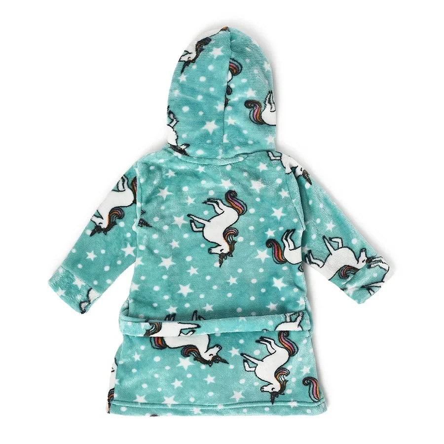 Buddy Unicorn Printed Bathrobe For Kids - Image 3