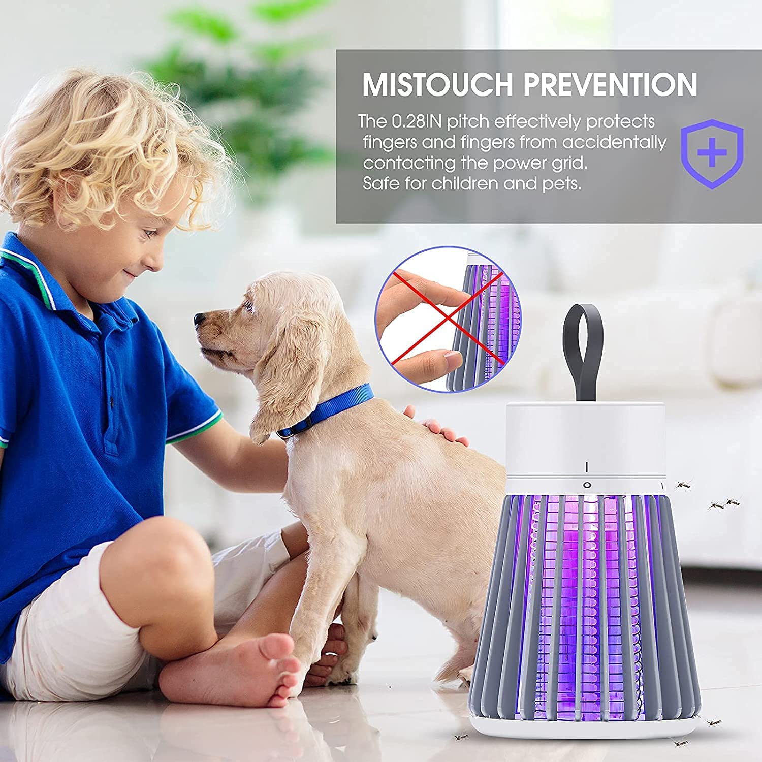 BugShield: USB-Powered Mosquito Killer Lamp with UV LED – Safe & Silent Indoor Zapper for Bedrooms, Living Rooms, Patios & Outdoor Protection - Image 4