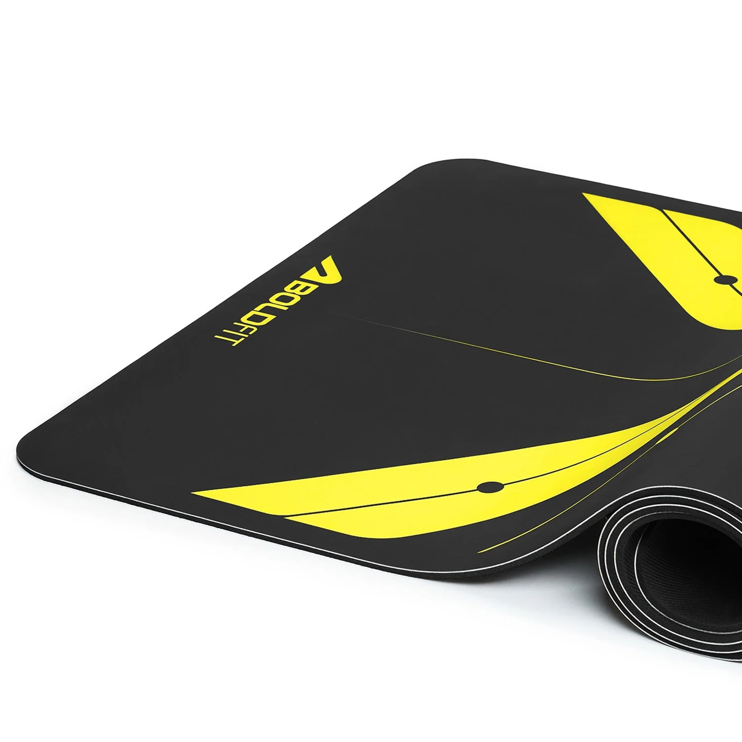 Butterfly 5mm Yoga Mat - Black - Image 3