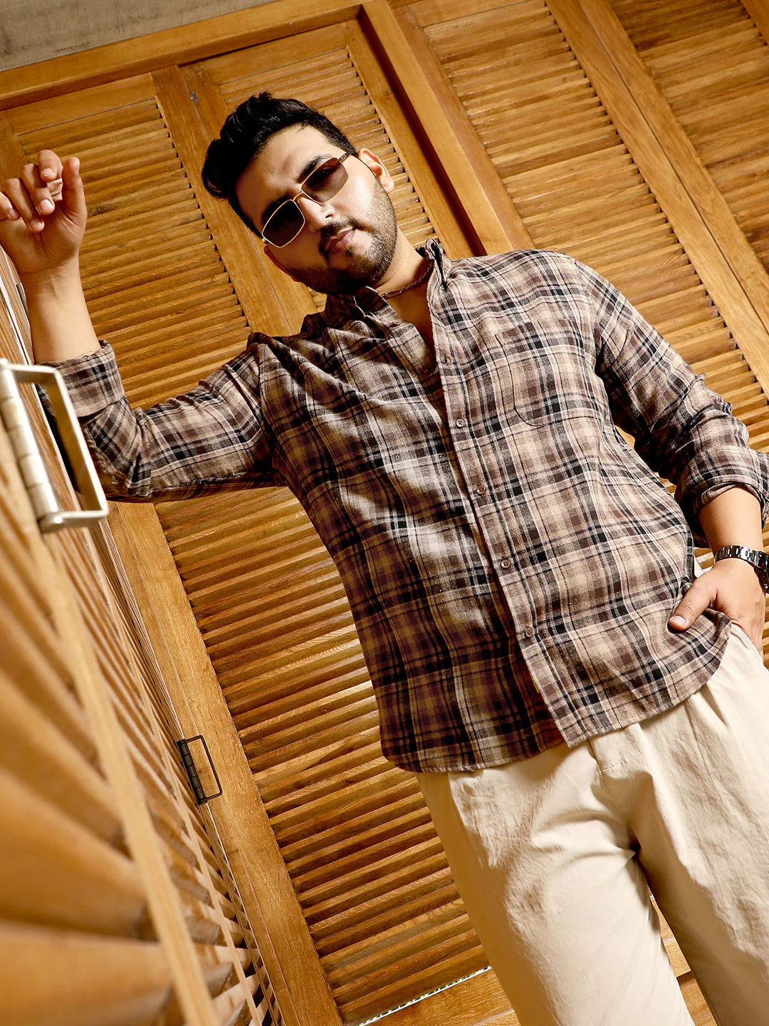 Button-Down Plaid Regular Shirt - Image 21