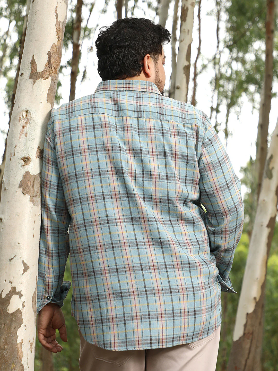 Button-Down Plaid Shirt - Image 4