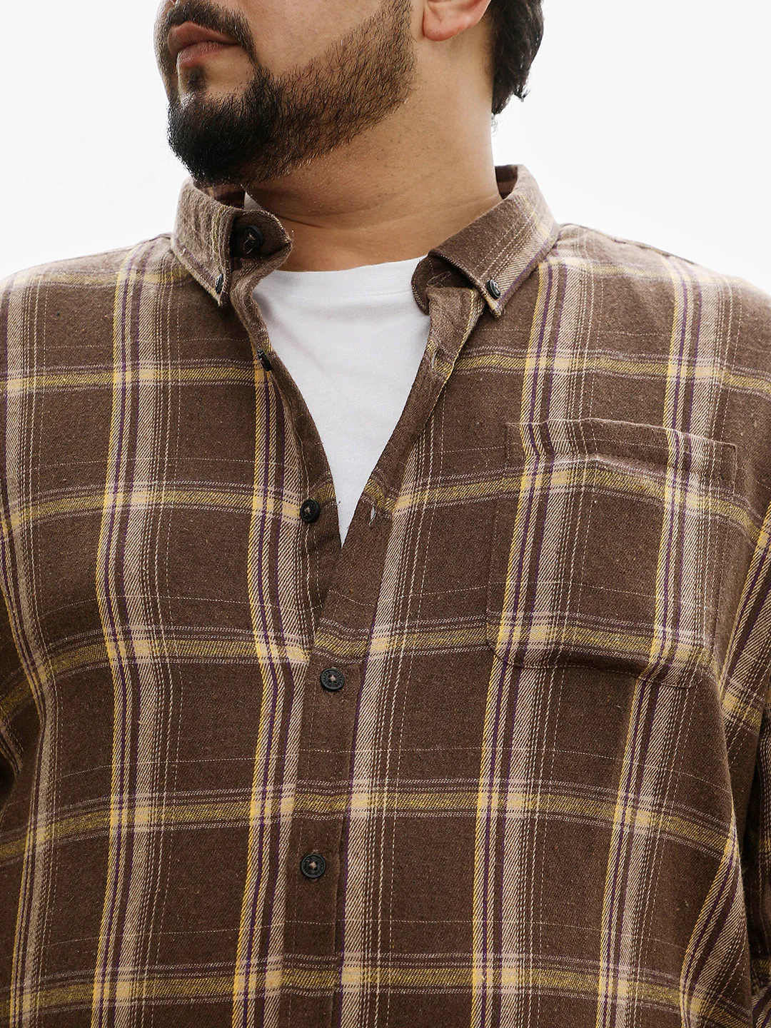Button-Down Plaid Shirt - Image 7
