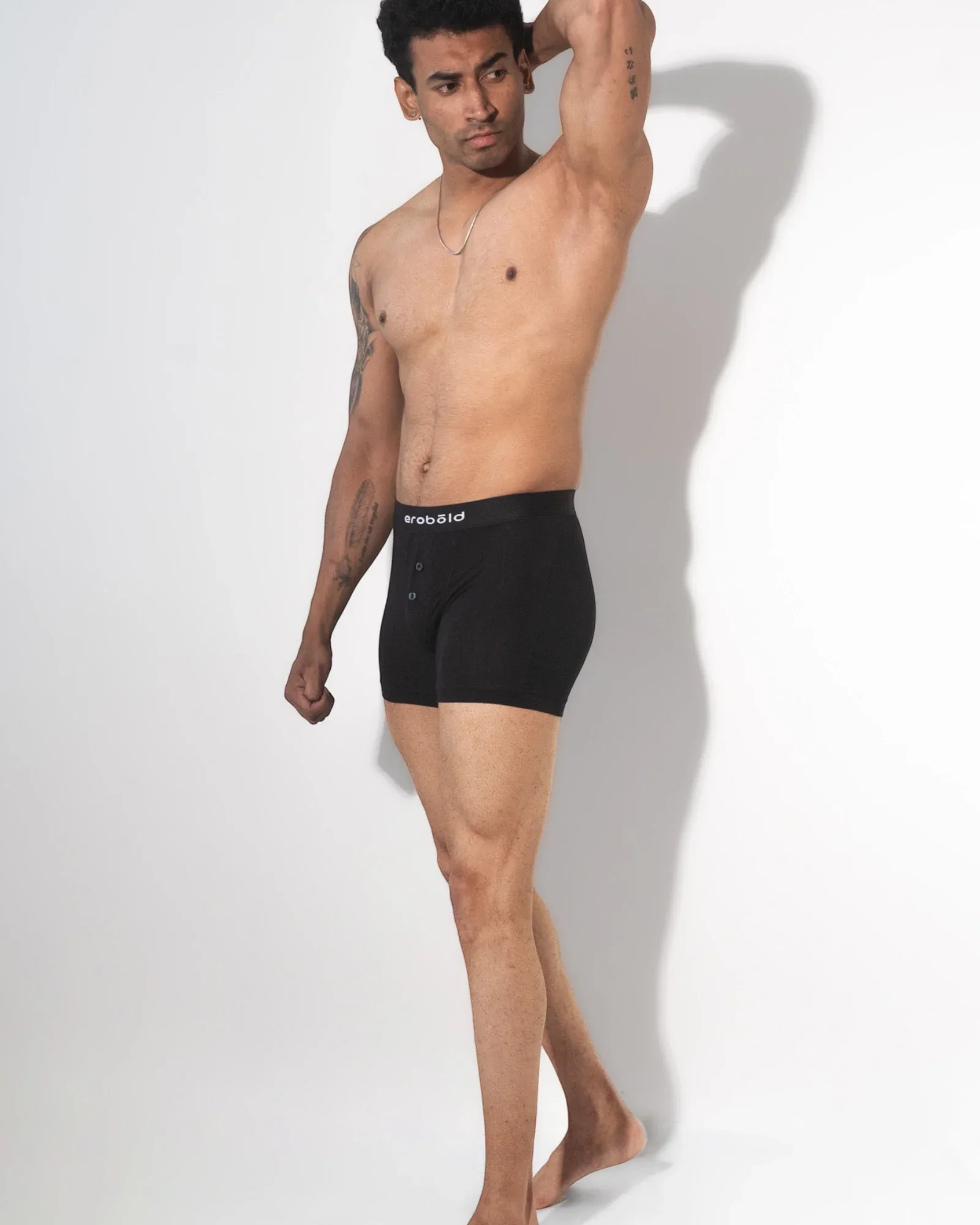 Button Trunk for Men / Black | Modal - Image 2