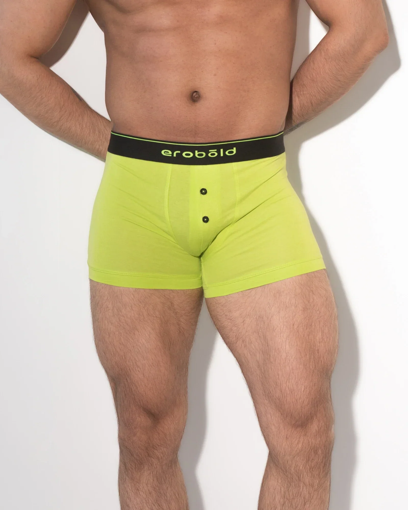 Button Trunk for Men / Neon Green - Image 5