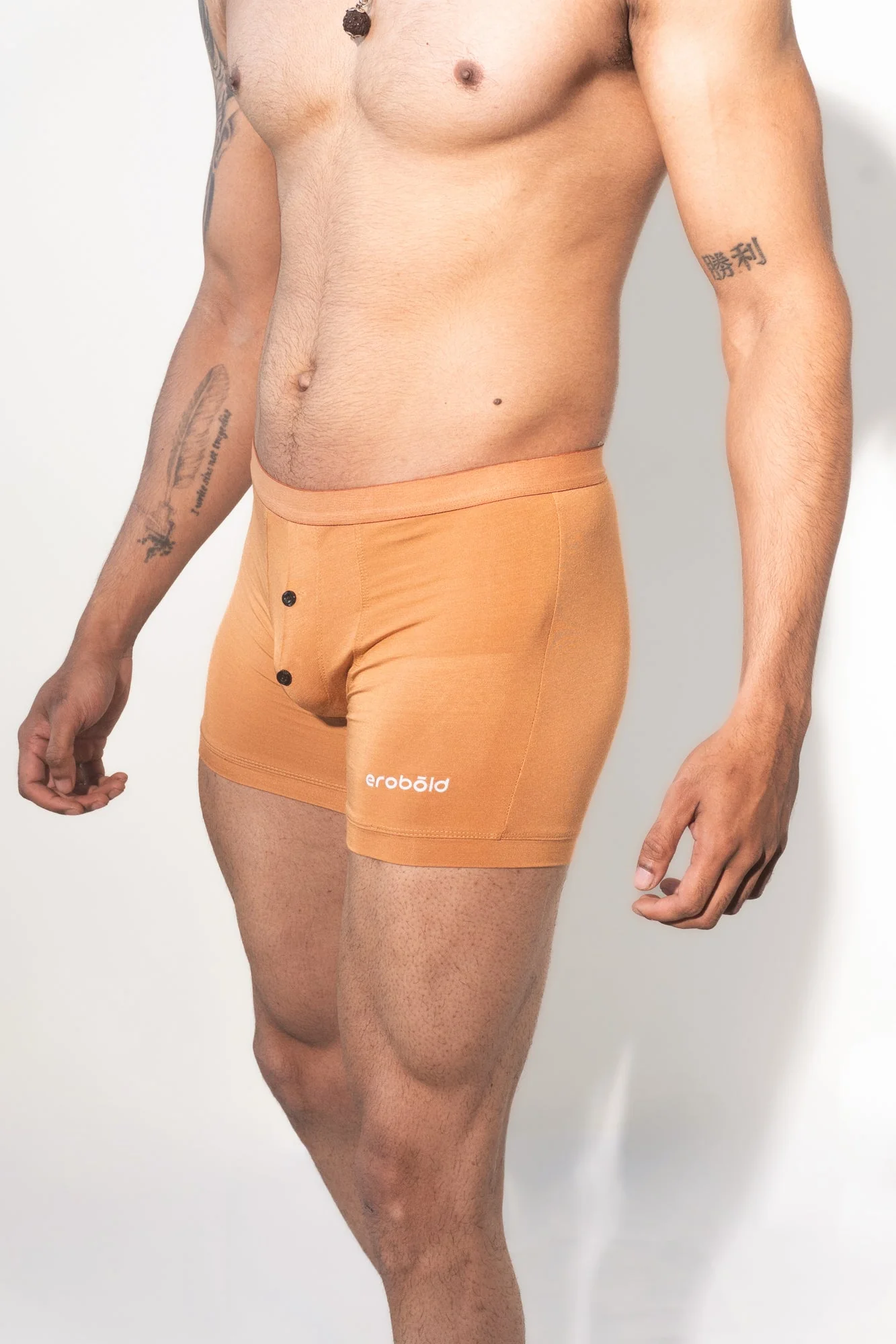 Button Trunk for Men / Tan Modal - Image 5