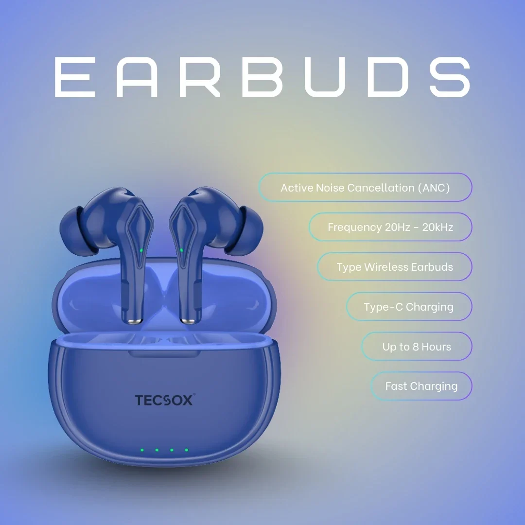 Buy TecSox Neo231 Wireless Earbud With Comfortable Fit - Image 28