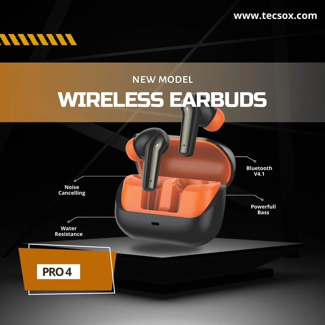 Buy TecSox Pro 4 Wireless Earbud With Comfortable Fit - Image 4