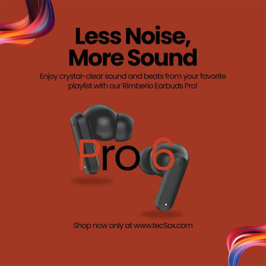 Buy TecSox Pro 6 Wireless Earbud With Comfortable Fit - Image 4
