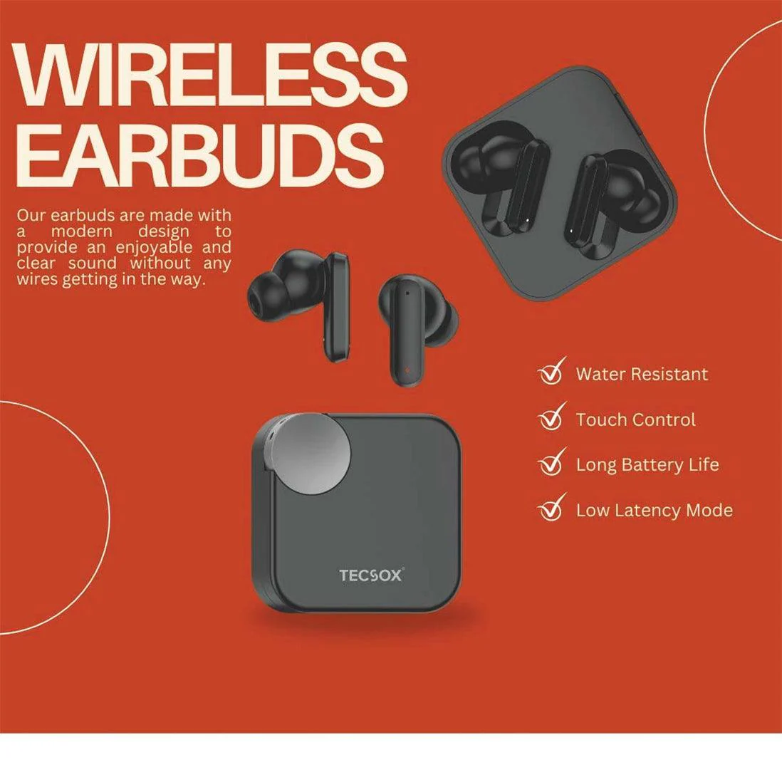Buy TecSox Pro 6 Wireless Earbud With Comfortable Fit - Image 8