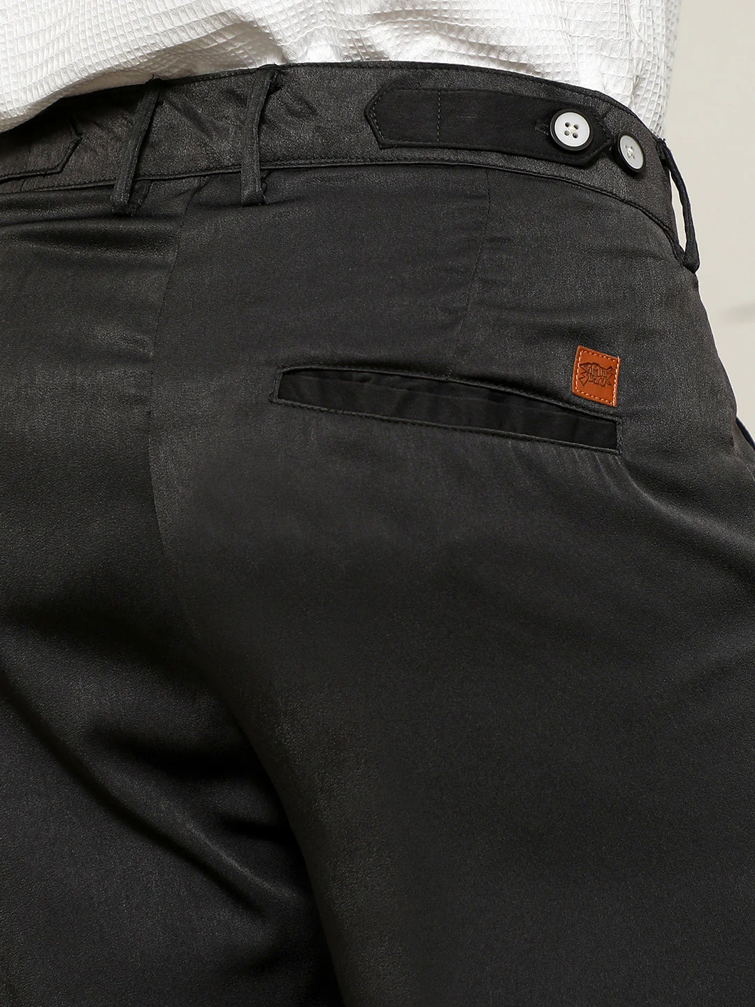CAMPUS SUTRA Black Pleated Trousers - Image 8