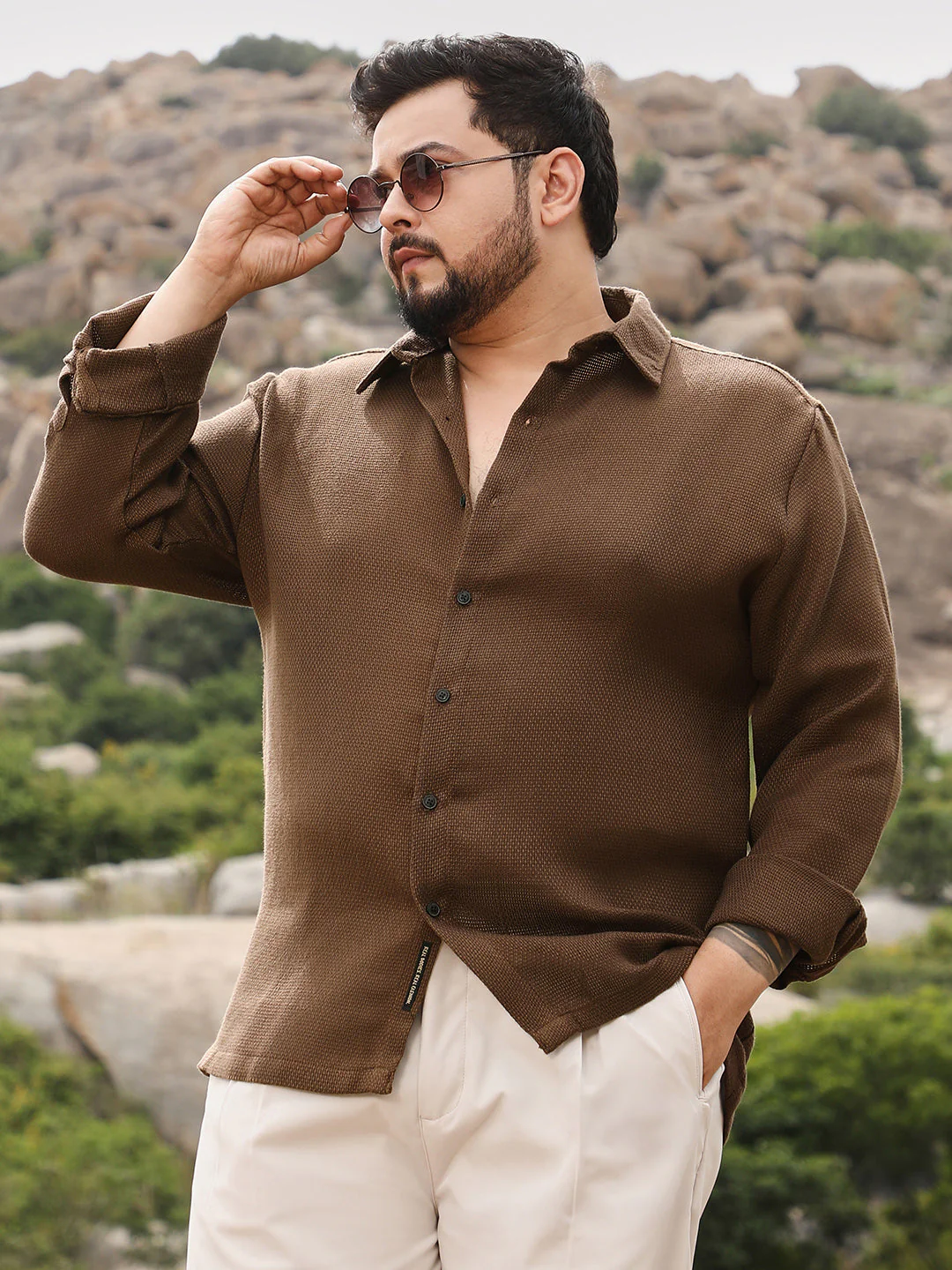 Canvas-Dobby Shirt - Image 34