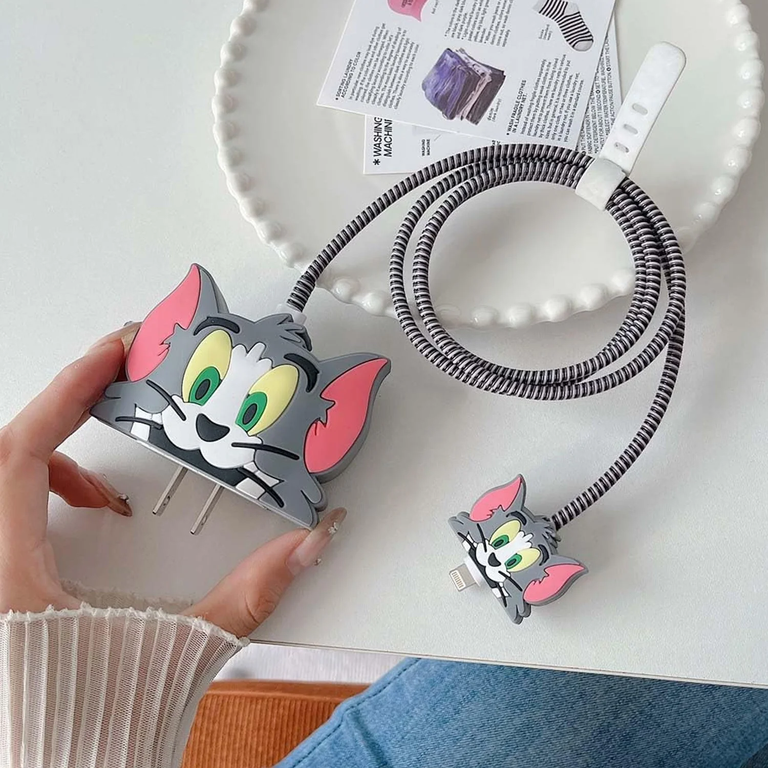 Cartoon Character Silicon Charger Case Cover For iP 18-20W (Mix Design / 1 Pc) - Image 5