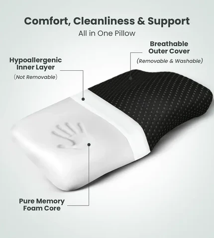 Cervical Pillow (Charcoal Grey) by AGEasy - Image 3