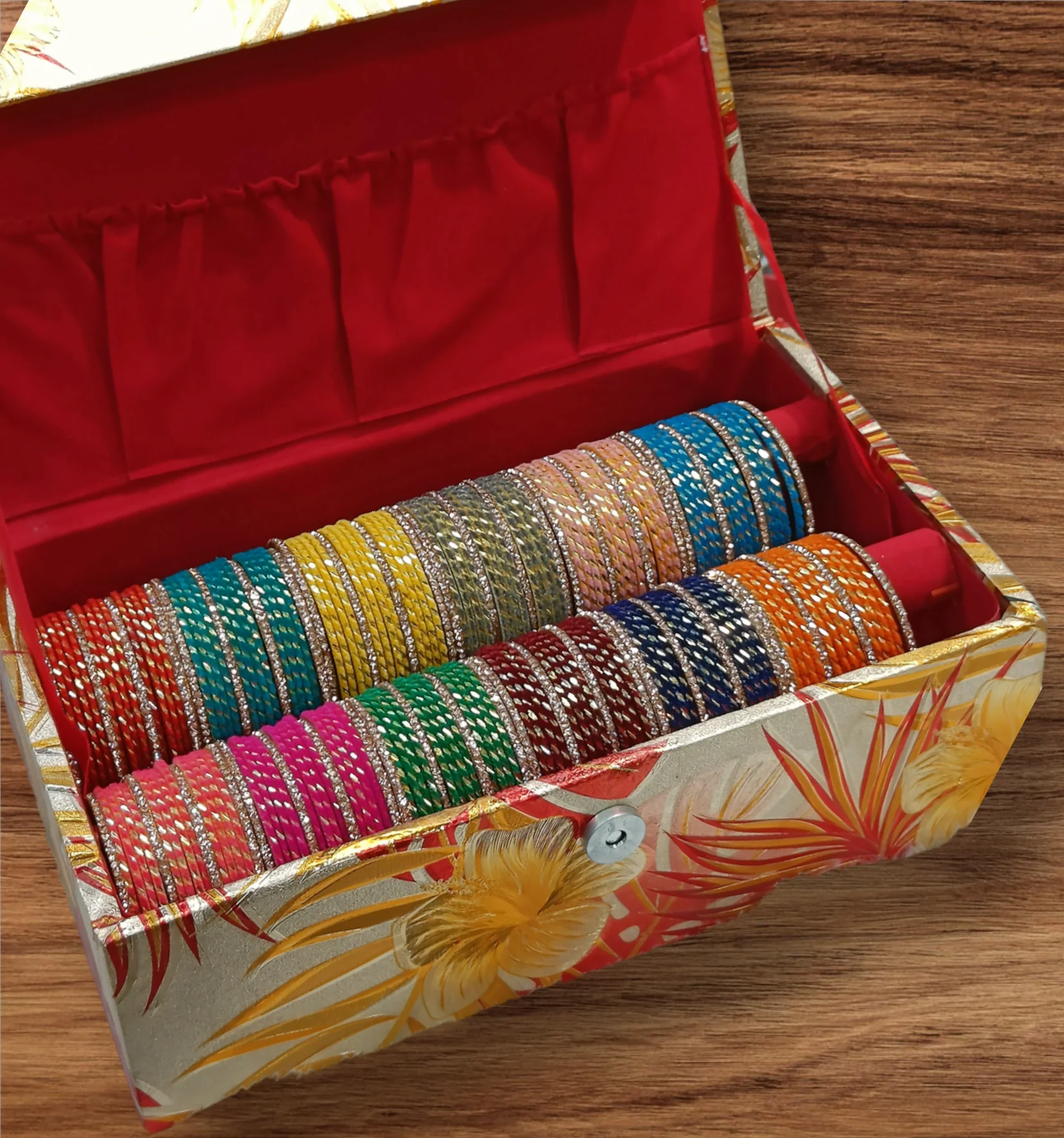 Chandni chudi set with bangle box - Image 2