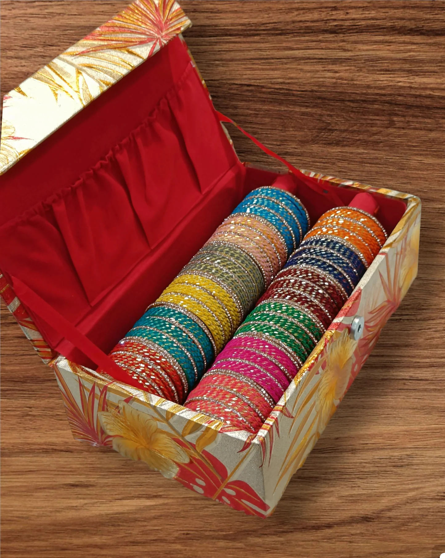 Chandni chudi set with bangle box - Image 3