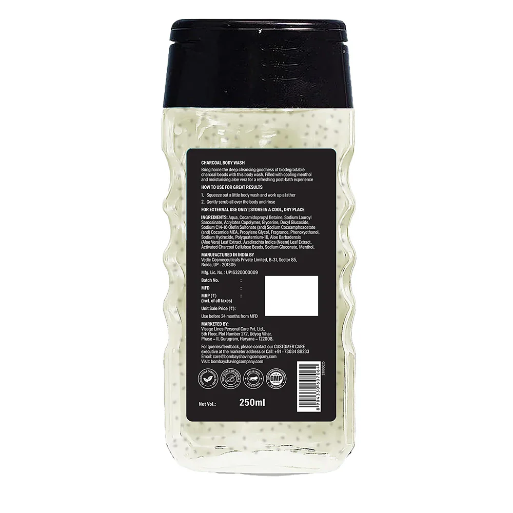 Charcoal Body Wash, 250ml - Image 7