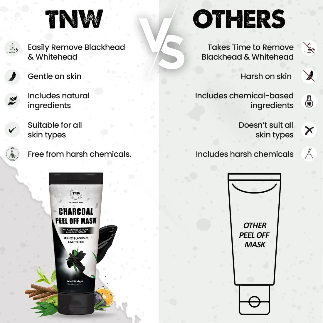 Charcoal Peel Off Mask for Blackheads and Removes Tan. - Image 5