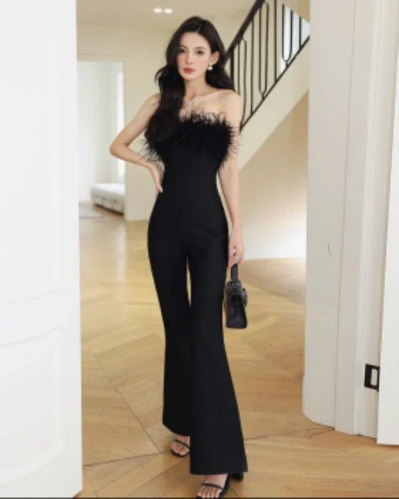 Charlotte Feathery Jumpsuit - Image 2