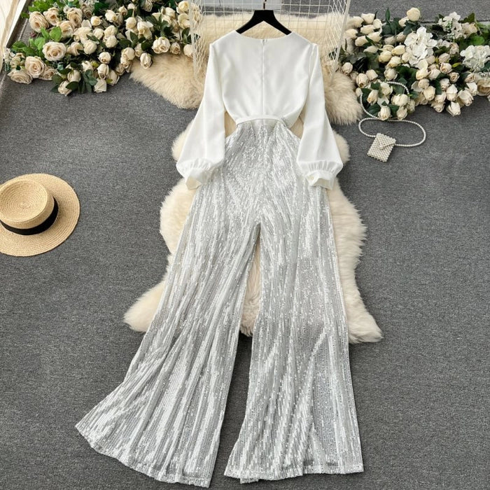 Charlotte Sequin Jumpsuit -SL - Image 5