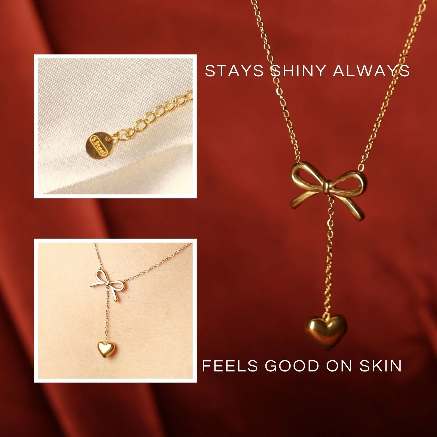 Charm Knot 18K Gold pendant - Image 3