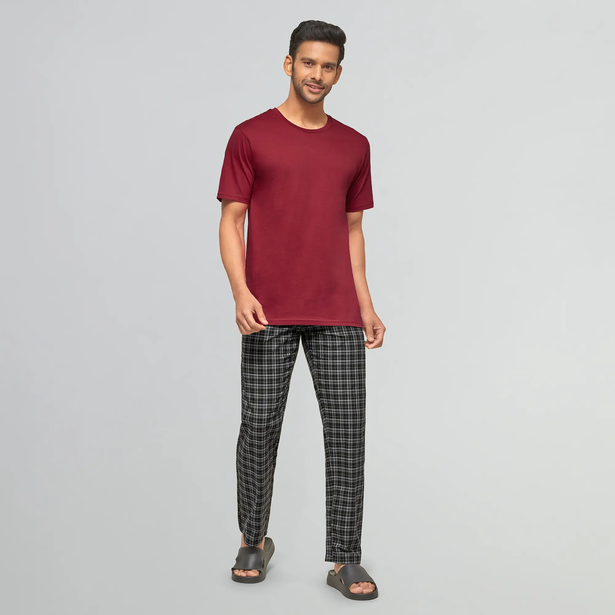 Checkmate Combed Cotton Pyjamas Crypto Black - Image 3