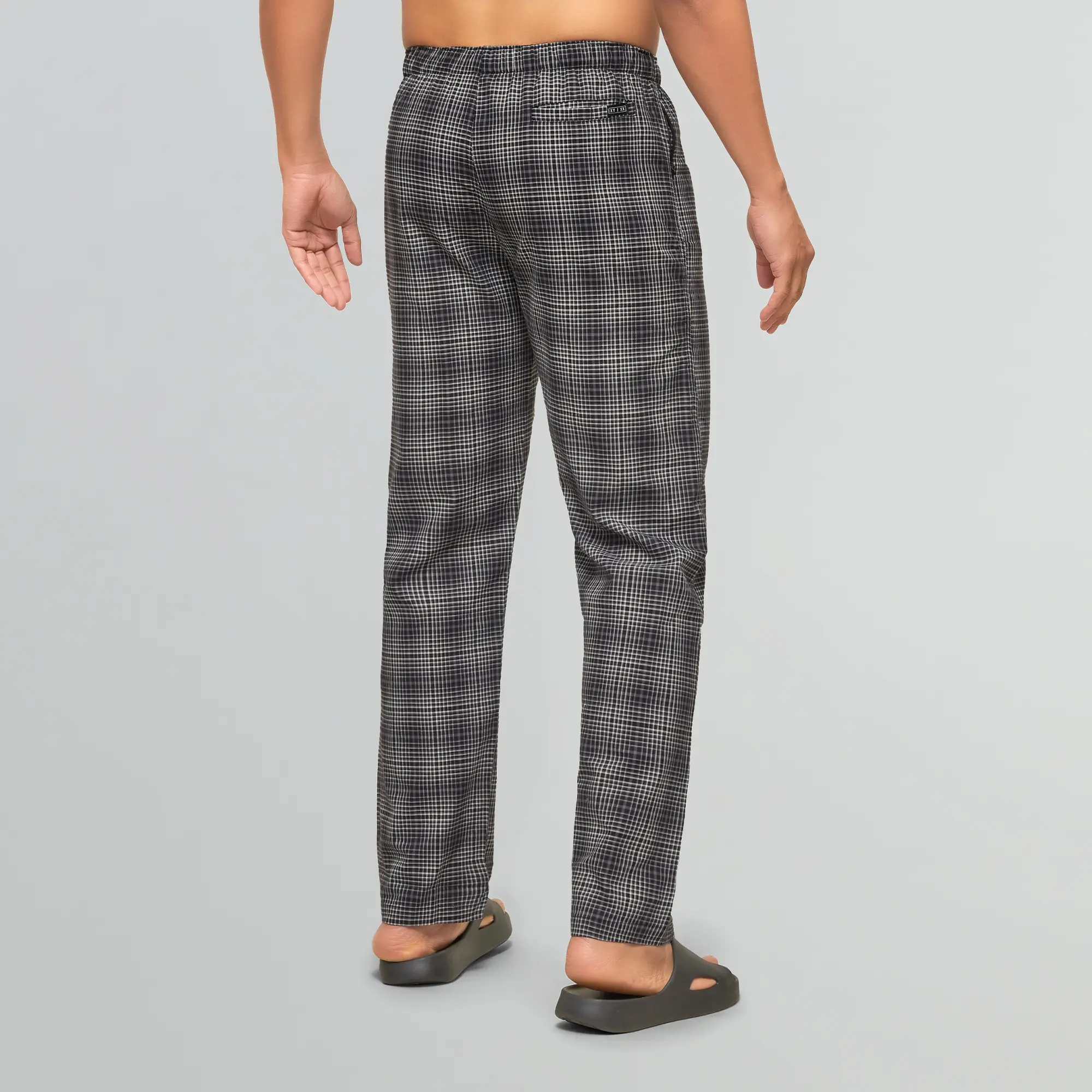 Checkmate Combed Cotton Pyjamas Smoke Grey - Image 5