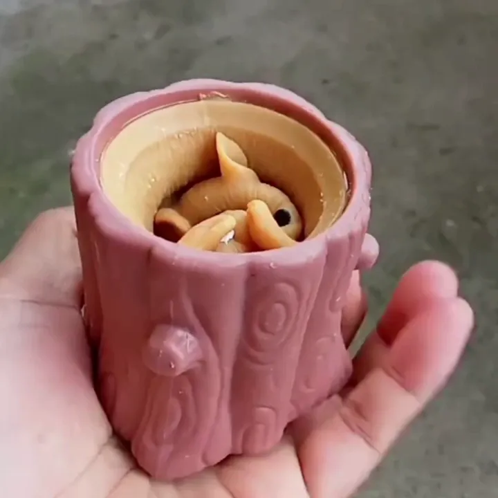 CheekyChum: Cute Squishy Squirrel Pop-Up Toy – Adorable Fidget & Stress Relief Sensory Toy for Kids & Adults - Image 2
