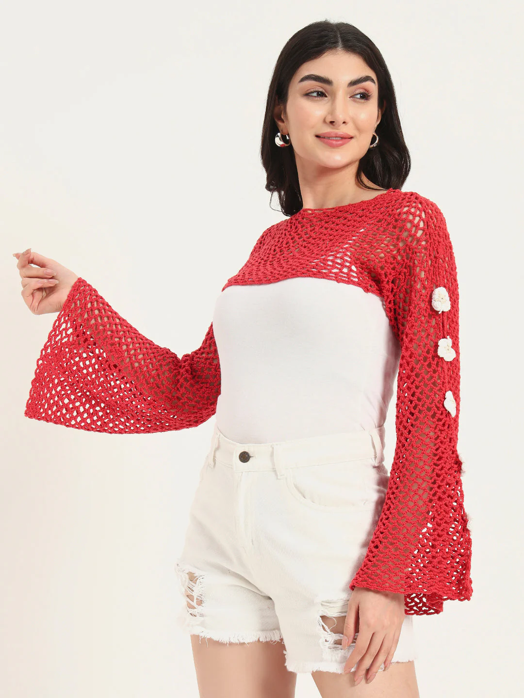 CherryKnit H-Mesh Handmade Top - Image 4