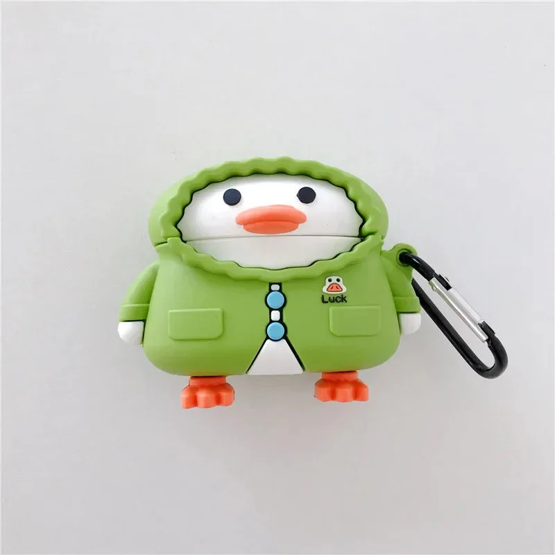 Chick Duck - Green -  Airpods Cover for Apple AirPods - Premium Silicone Case - Image 7