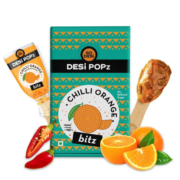 Chilli Orange Popz Bitz |100% Natural - Orange & Jaggery | Hand-made | 50 PCS -400 gms